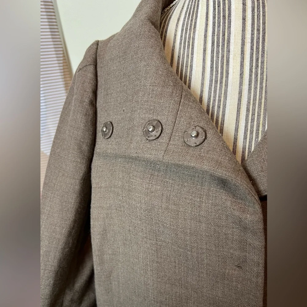 Ann Taylor Wool Coat Dress Sz Large Career - Picture 5 of 6
